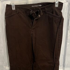 Dockers Dark Brown Trousers